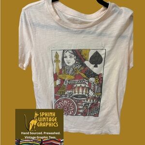Vintage Queen Card Lucky Brand Tee
